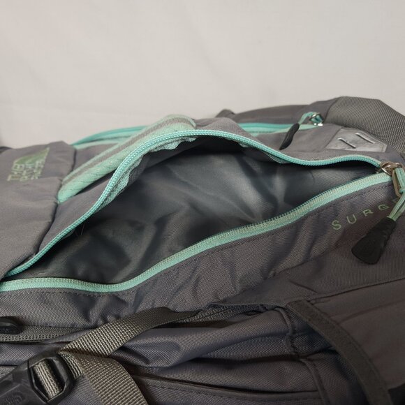 The North Face Surge Transit Backpack Gray/Aqua - Picture 5 of 11